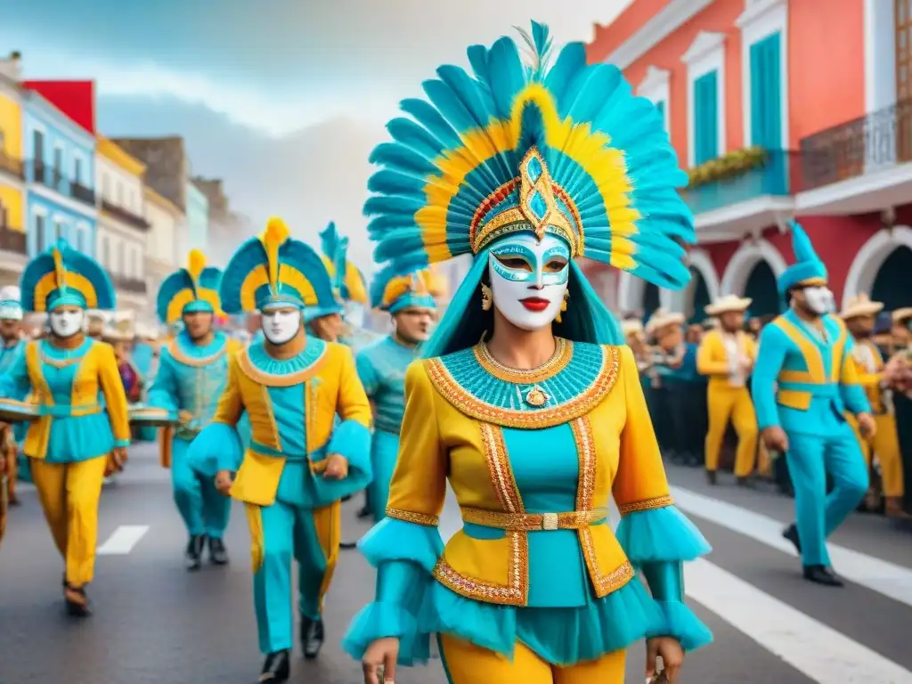 Deslumbrante desfile de Carnaval en Uruguay, preservando la riqueza cultural uruguaya