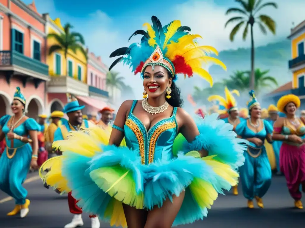 Deslumbrante desfile de Carnaval, elección de tonos en Carnaval