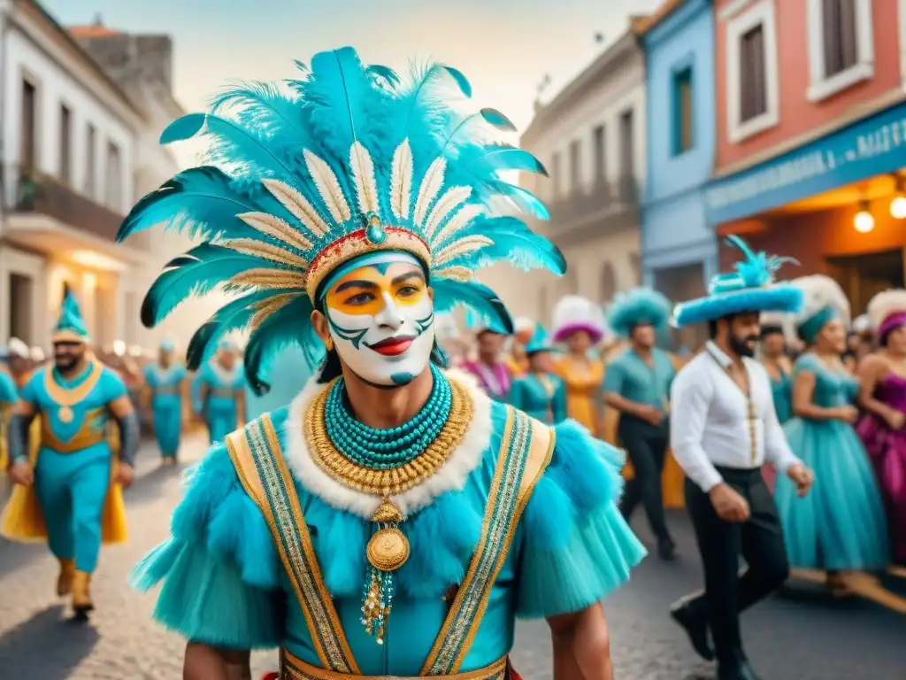 Deslumbrante desfile de Carnaval en Uruguay con tradiciones sostenibles