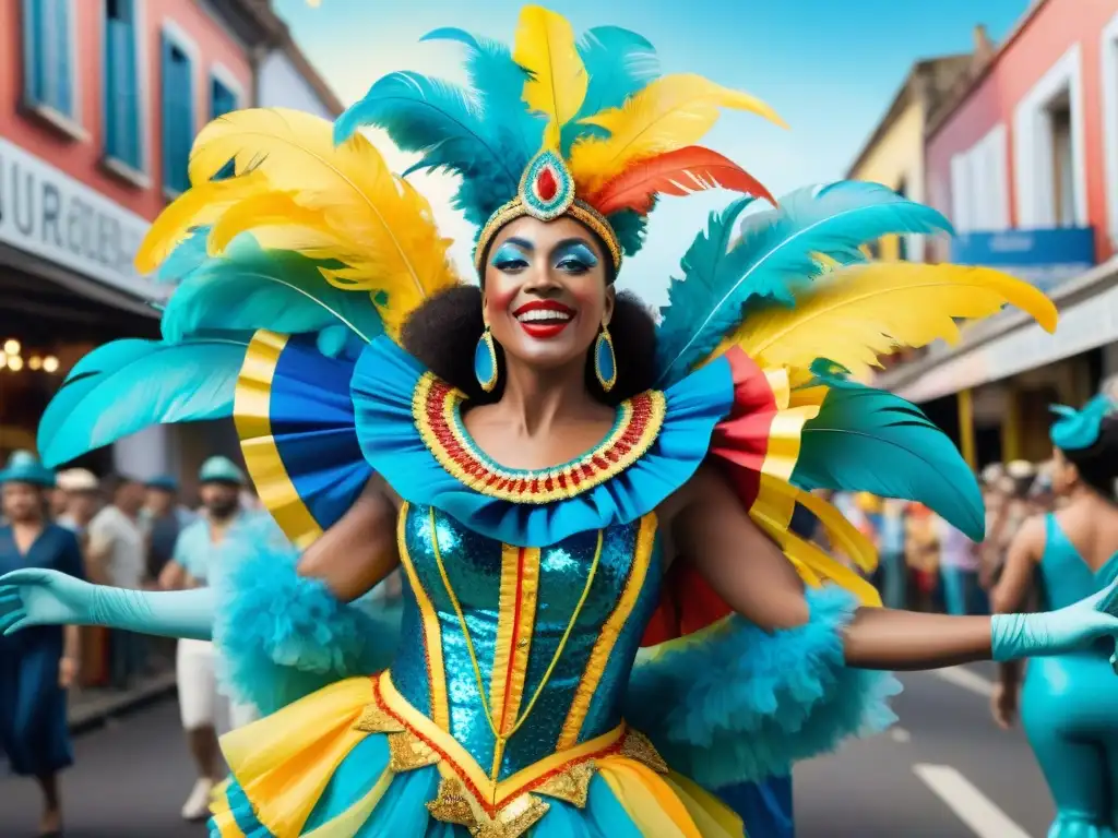 Deslumbrante desfile de Reciclaje creativo disfraces Carnaval Uruguay