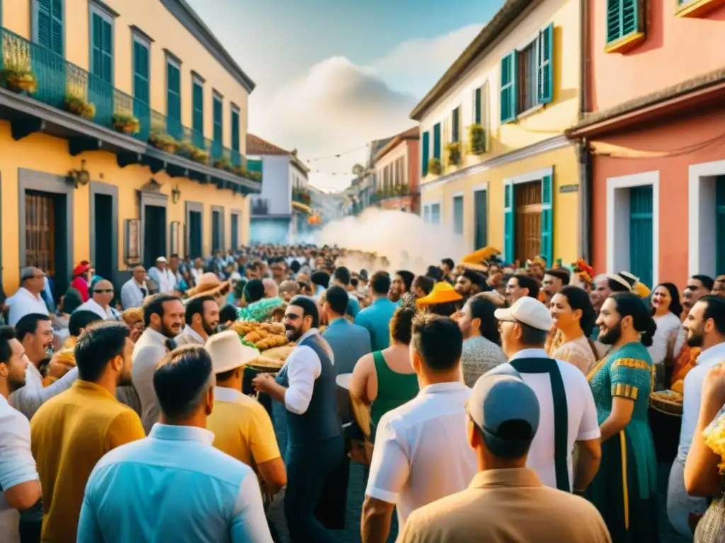 Deslumbrante espectáculo gastronómico en el Carnaval Uruguayo con chefs, colores y alegría