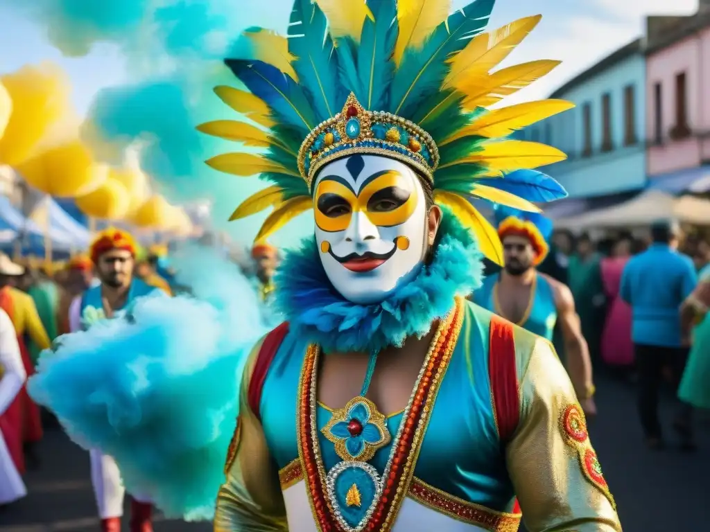 Deslumbrantes disfraces de Carnaval en Uruguay, confeccionados con reciclaje creativo