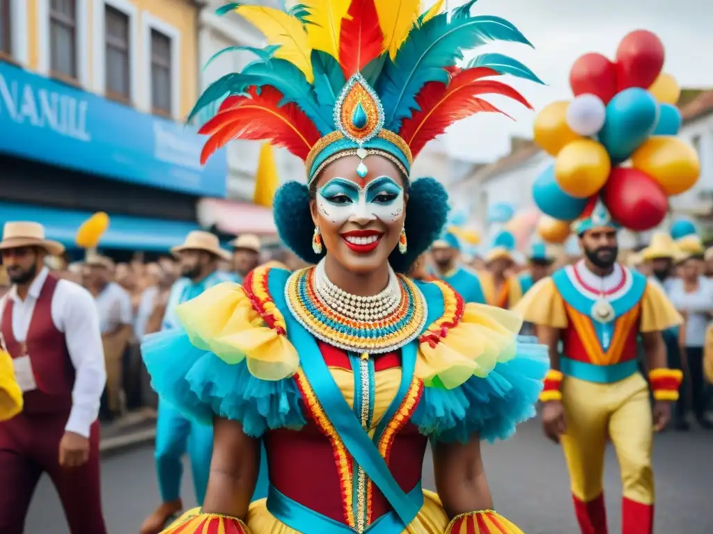 Deslumbrantes trajes de Carnaval en Uruguay, fusionando tradición y vida sostenible