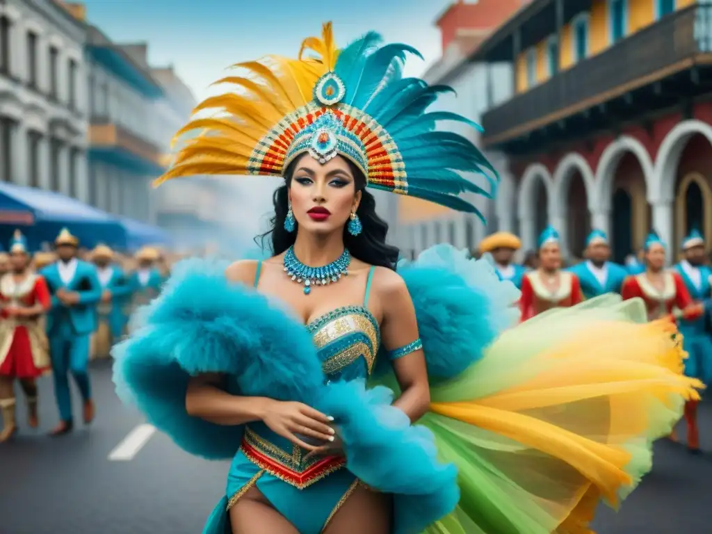 Diseñadores fusionan influencias internacionales en vibrante escena de carnaval en Uruguay