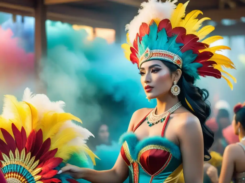 Diseñadores de trajes de Carnaval en Uruguay crean con pasión, rodeados de colores y tradiciones