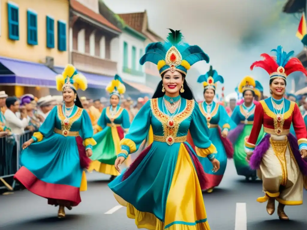 Una familia vibrante celebra el Carnaval con tradición y alegría