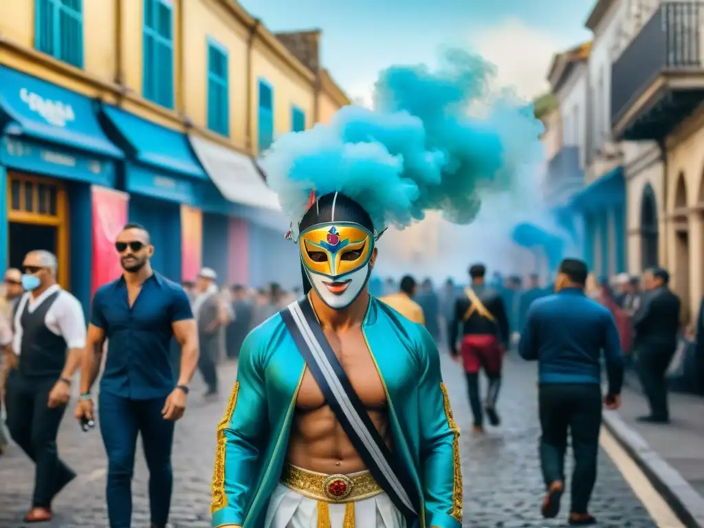 Graffiti Carnaval Uruguayo transforma ciudad con colores, máscaras y danzas