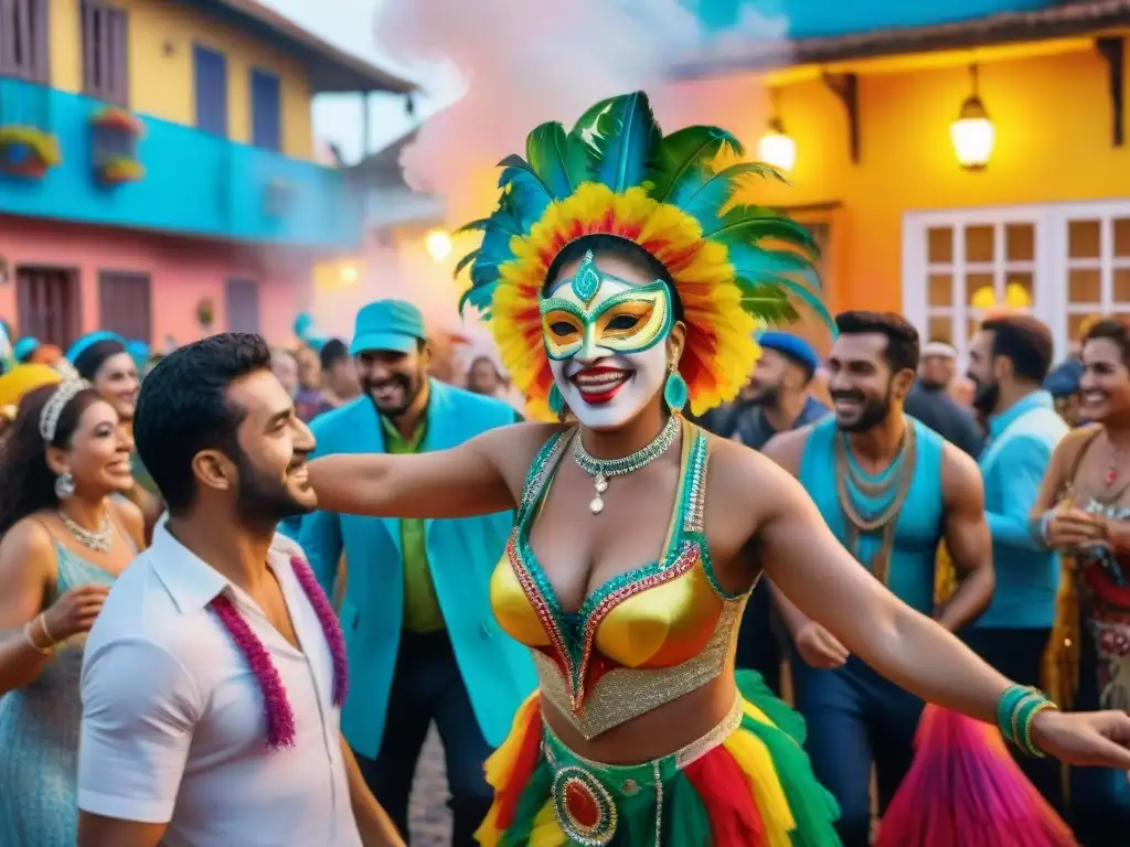 Hostel económico en Carnaval de Uruguay: viajeros de todo el mundo celebran juntos en un animado ambiente de fiesta y comunidad