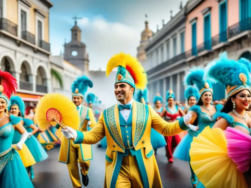 Legado musical de Lázaro Salazar en el Carnaval de Uruguay, una vibrante celebración llena de color y energía