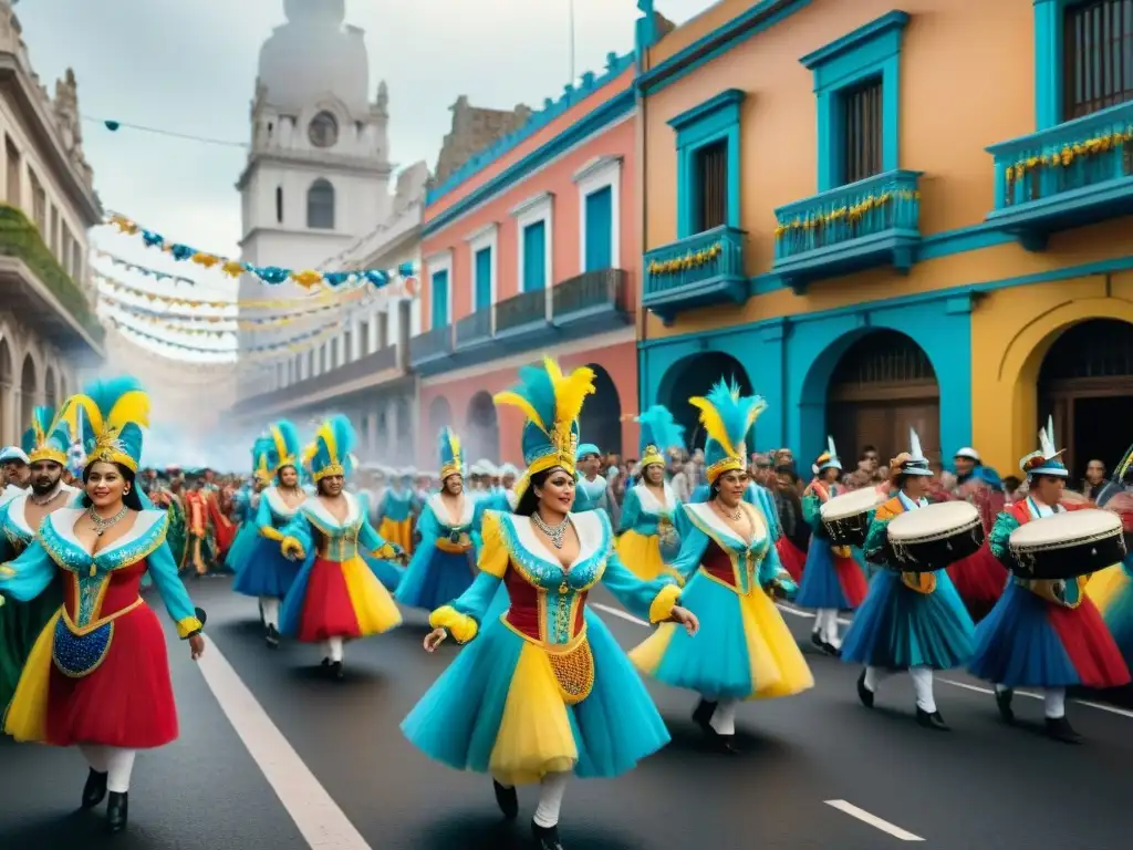 Recorridos guiados por el vibrante Carnaval Uruguayo con desfiles coloridos y música tradicional