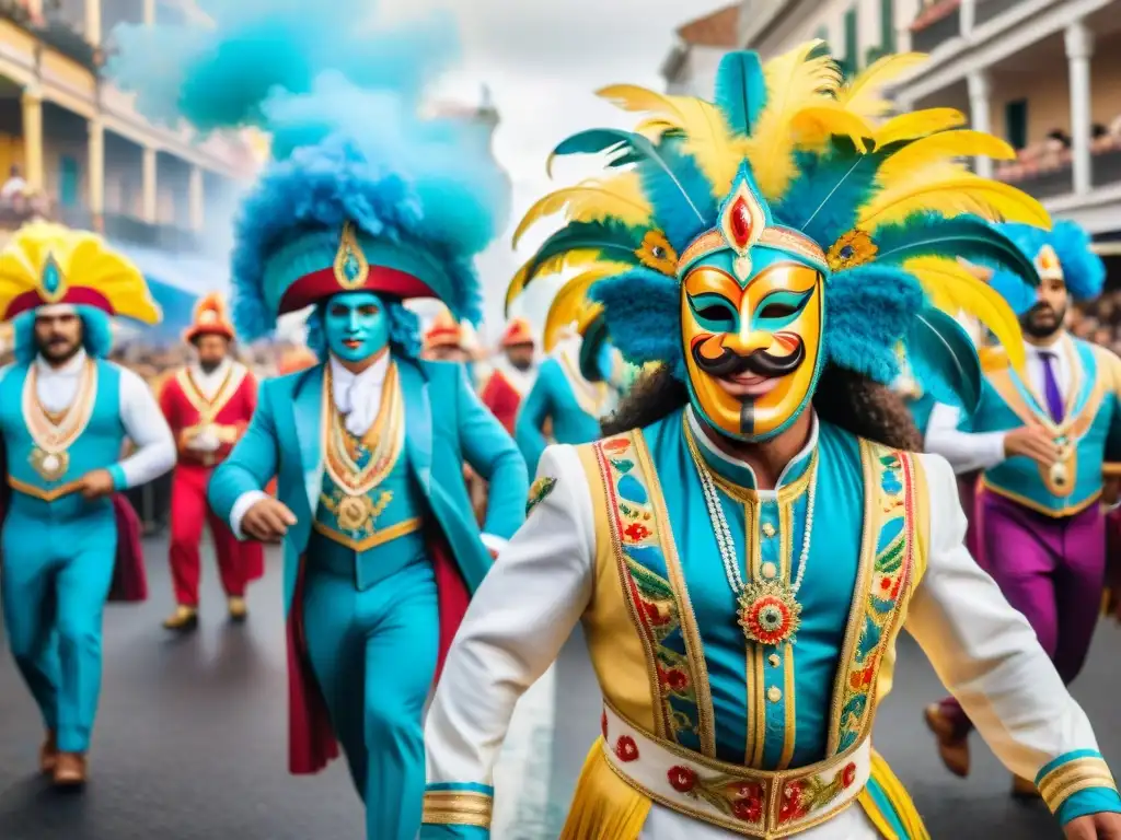 Retratos vibrantes del Carnaval Uruguayo: alegría y color en cada detalle de la celebración a lo largo de los años