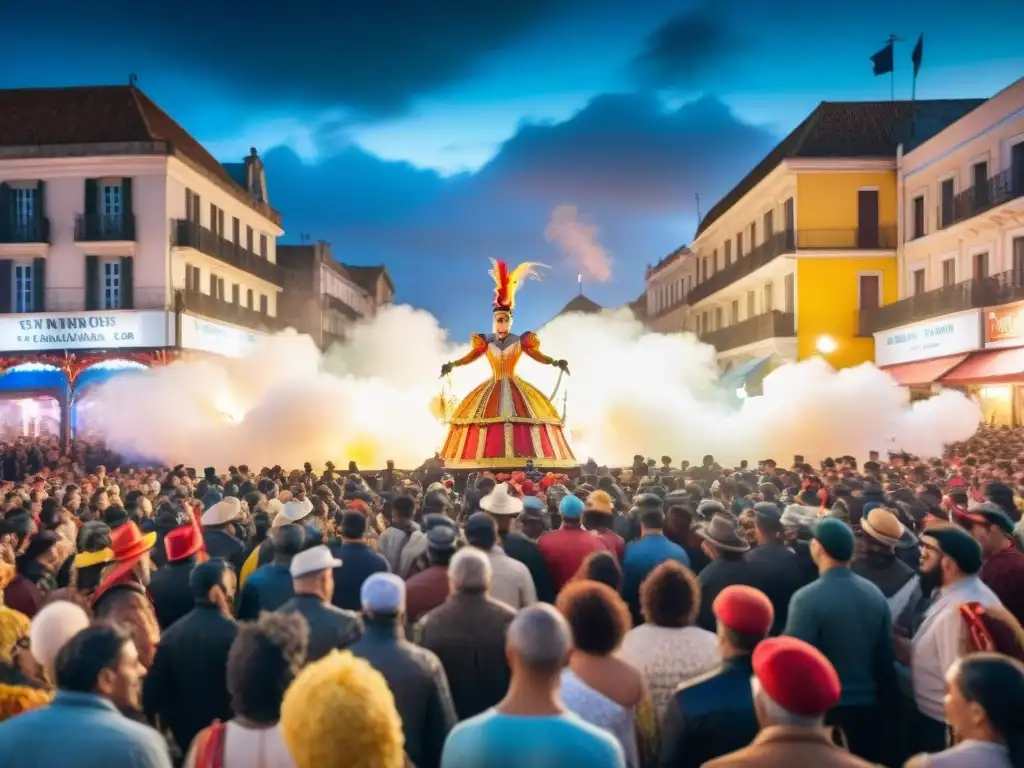 La evolución de tablados del carnaval uruguayo: de tradicionales a modernos, con artistas vibrantes y multitud emocionada