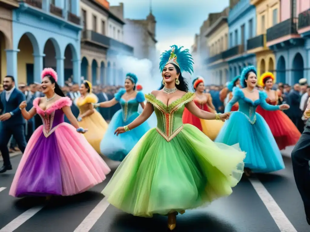 Vibrante Carnaval en Uruguay: colores, baile, música y arquitectura colonial