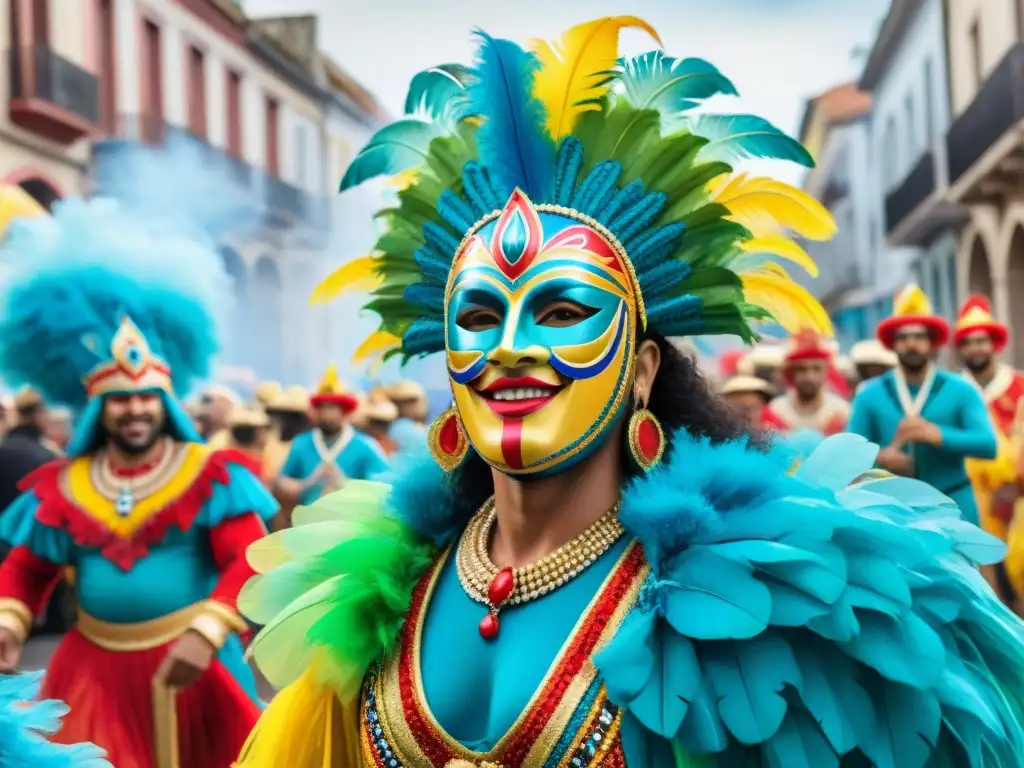 Vibrante Carnaval en Uruguay: desfile, música y color