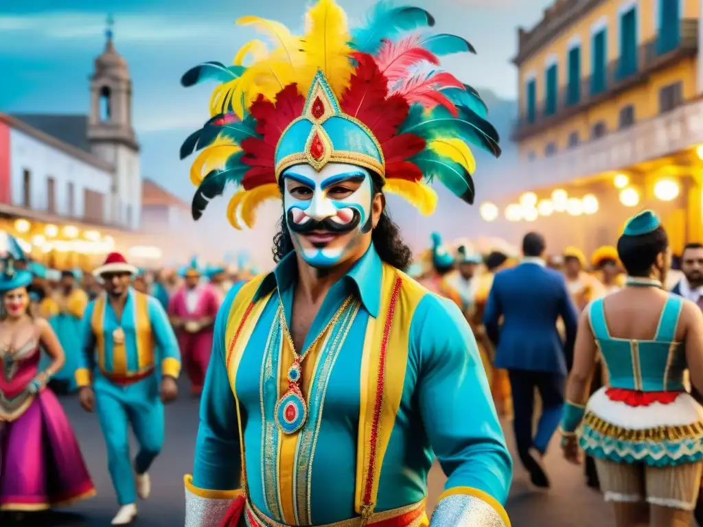 Vibrante Carnaval en Uruguay: Comunidades conectadas en desfile colorido y festivo