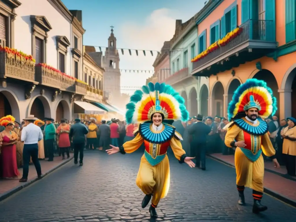 Un vibrante Carnaval en Uruguay: desfiles coloridos, músicos, vendedores y el Teatro Solís