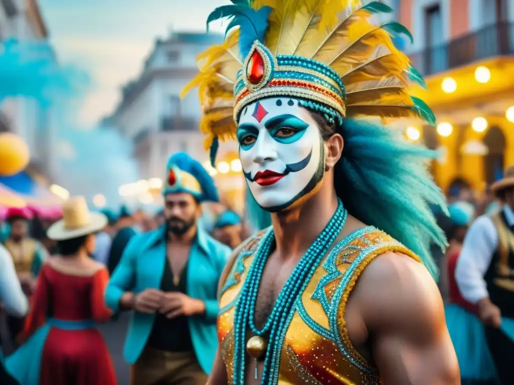 Un vibrante carnaval en Montevideo, destacando la superación de los artistas carnavaleros de Uruguay