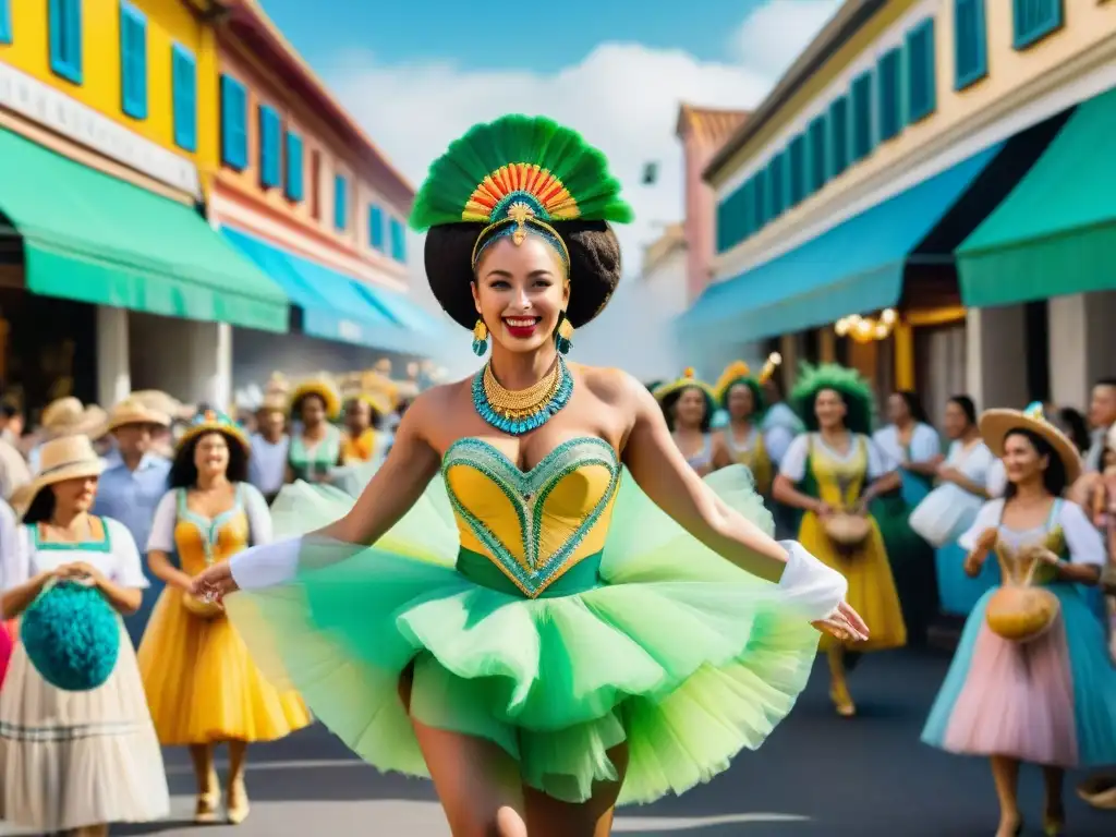 Un vibrante carnaval uruguayo con ecoemprendimientos y coloridas decoraciones recicladas