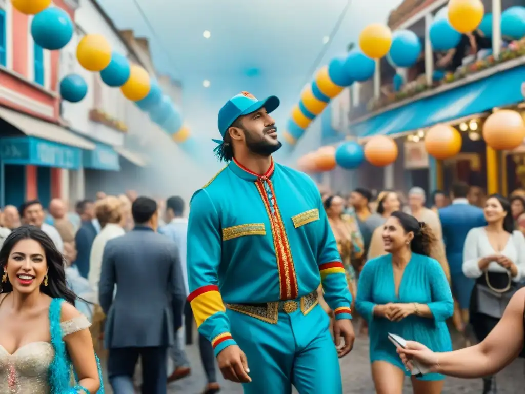 Un vibrante Carnaval Uruguayo: Emprendedores en la fiesta con floats, música y confeti