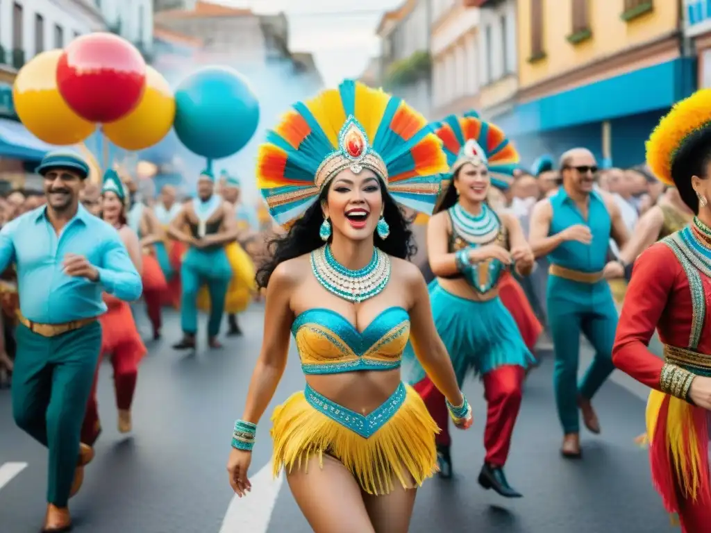 Disfruta del vibrante Carnaval Uruguayo online aprendiendo sobre esta festividad colorida y llena de energía