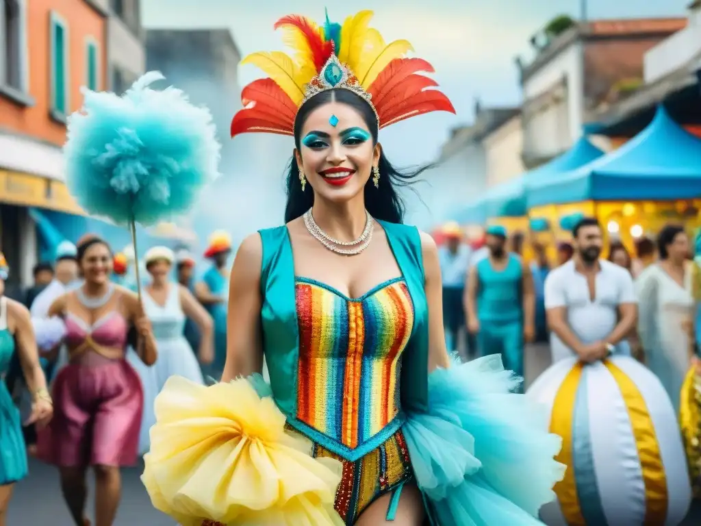 Un vibrante Carnaval Uruguayo con reciclaje creativo y diversidad en danzas y trajes