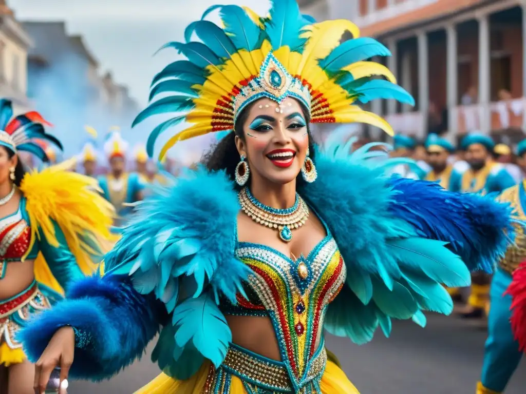 Vibrante Carnaval Uruguayo impacta turismo local con desfile colorido, baile y alegría comunitaria