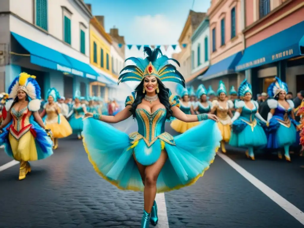 Vibrante desfile de Carnaval en Uruguay