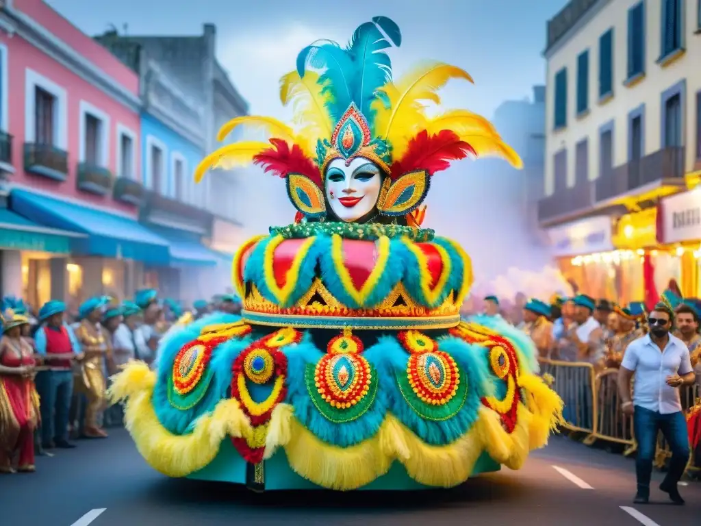 Un vibrante desfile de Carnaval en Uruguay con activaciones de marca llenas de color y energía