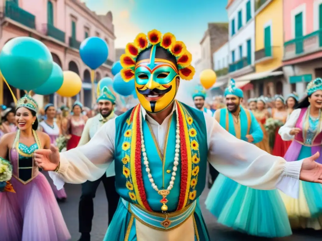 Un vibrante desfile de Carnaval en Uruguay, preservando herencia cultural