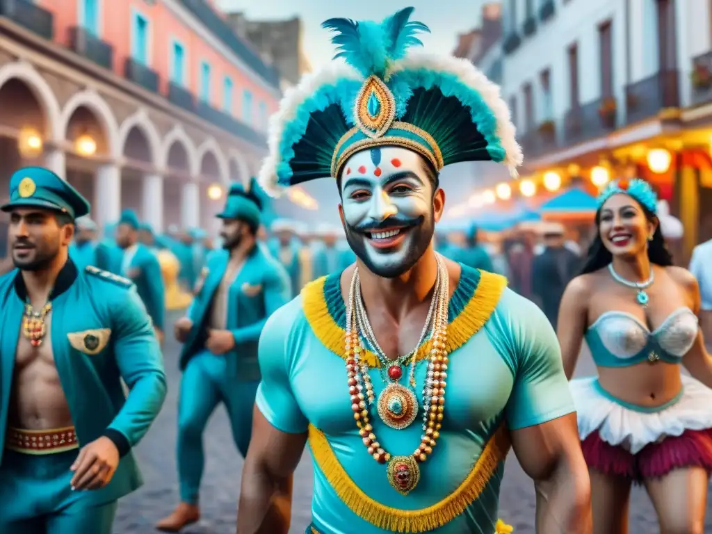 Un vibrante desfile de Carnaval Uruguayo con mensajes ocultos y parodias festivas