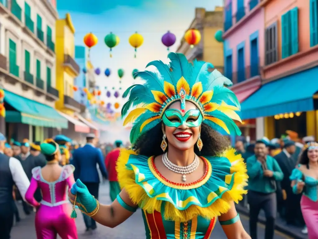 Un vibrante y detallado Carnaval en Montevideo, Uruguay con trajes tradicionales y recorridos guiados Carnaval Uruguayo