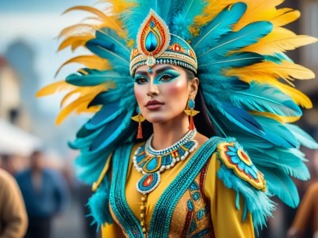 Vibrante diseño de vestuario del Carnaval Uruguayo que impacta globalmente