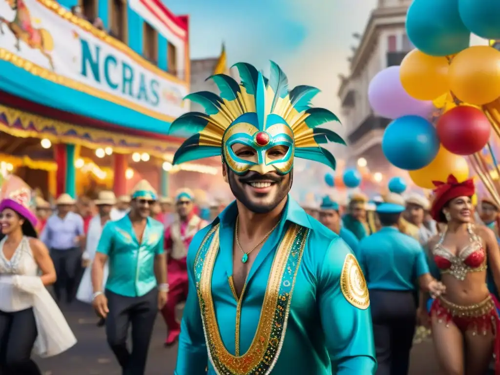 Un vibrante y diverso desfile de carnaval en Uruguay con personajes destacados Carnaval Uruguayo