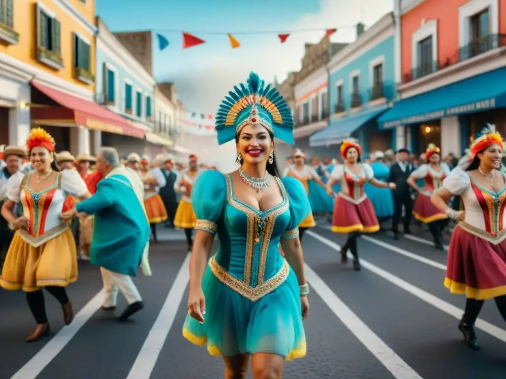 La vibrante energía del Carnaval Uruguayo: coloridas calles, danzas y música tradicional