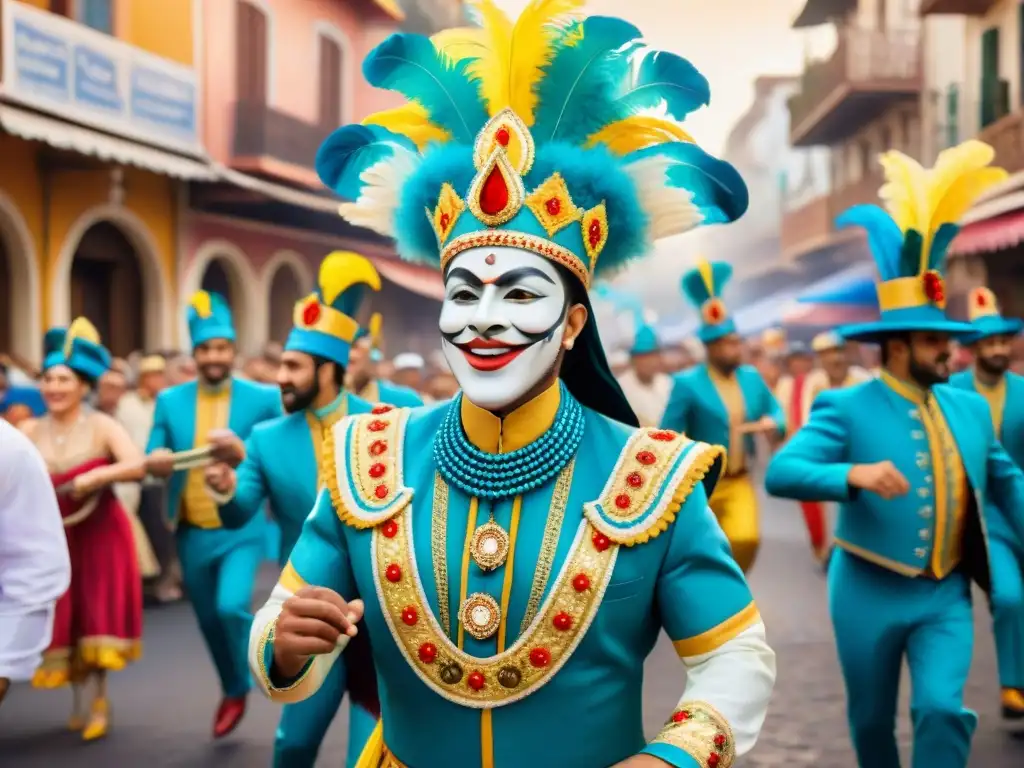 Vibrante escena de murgas en Carnaval en Barrio Sur y Palermo