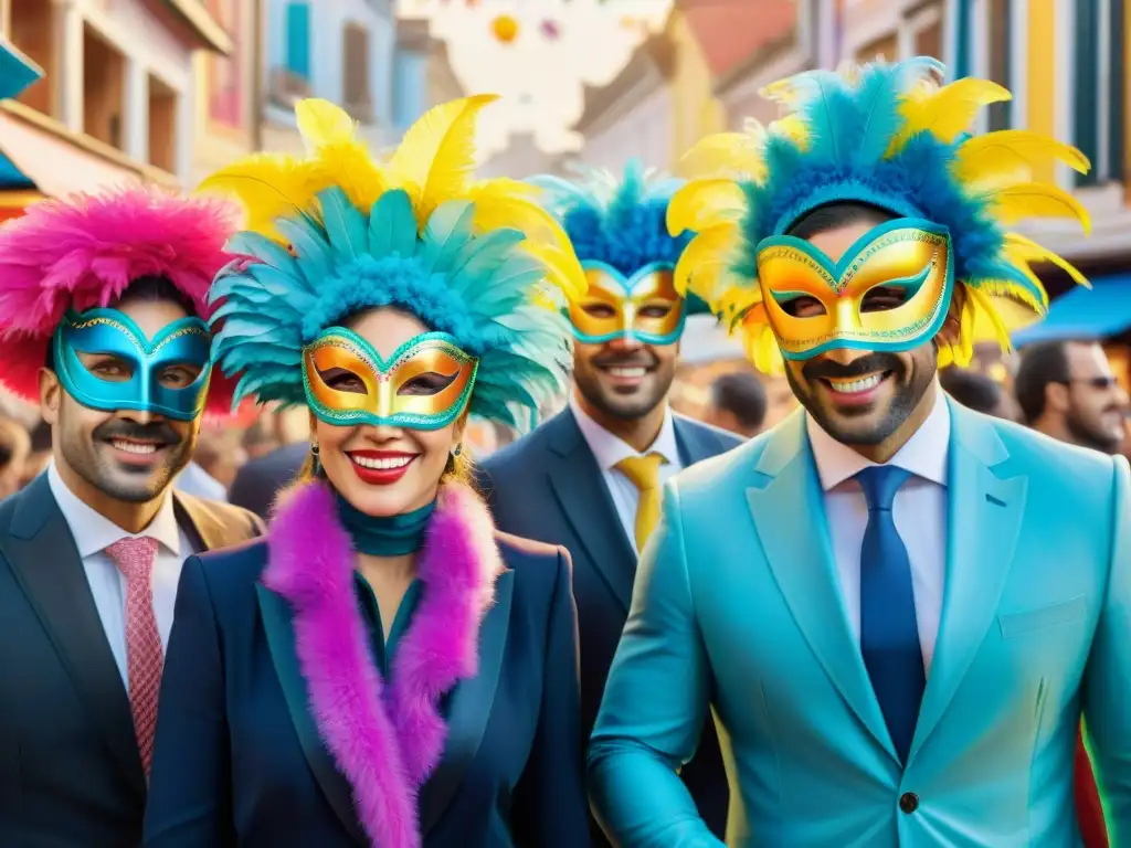 Celebración vibrante de eventos corporativos en el Carnaval de Uruguay destacar